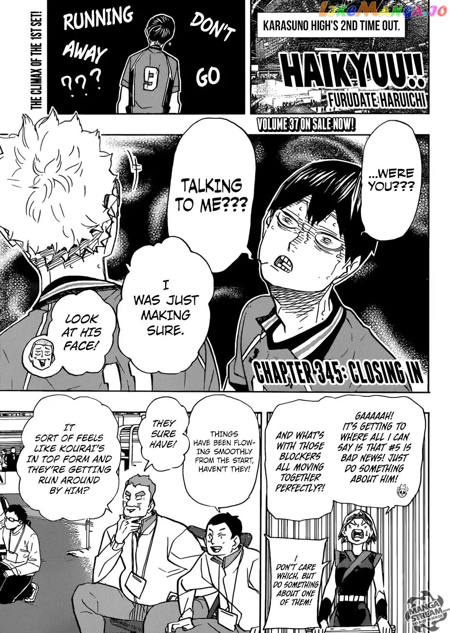 Haikyuu!!, Chapter 345 image 01